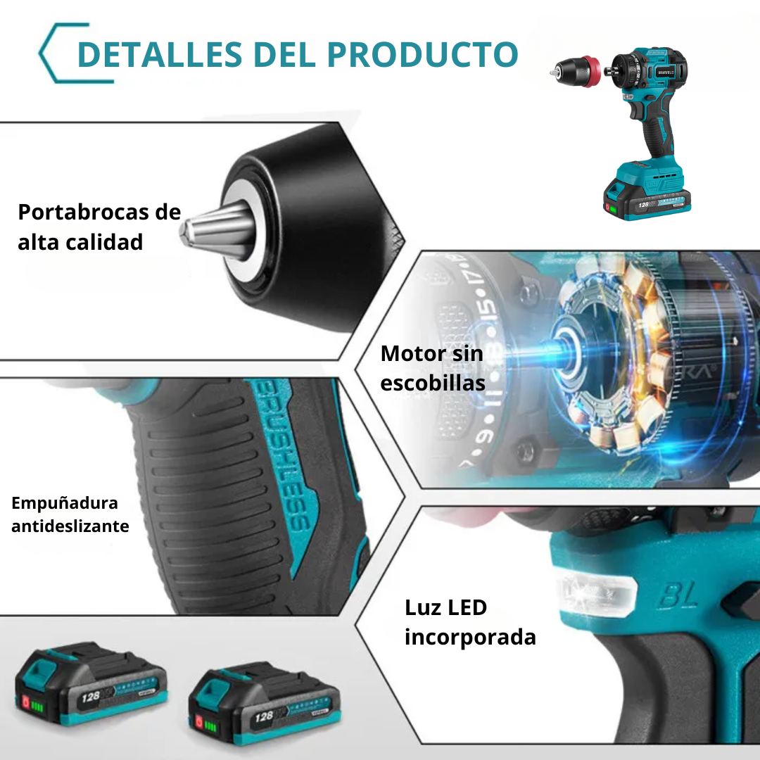 Taladro con Percutor Motor Brushless