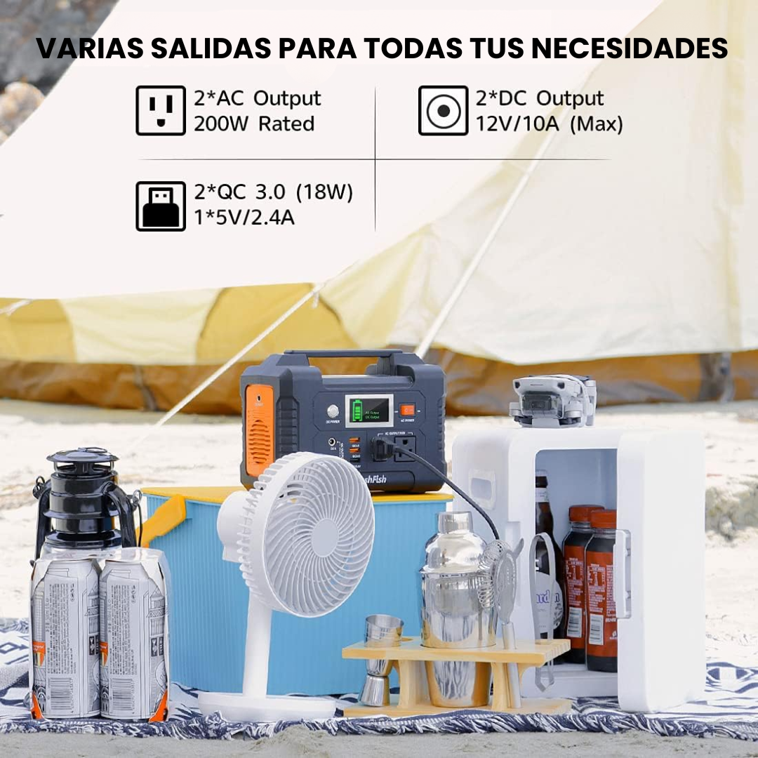 Estación de Energía Portátil E200 | 200 W, 151 Wh/40 800 mAh
