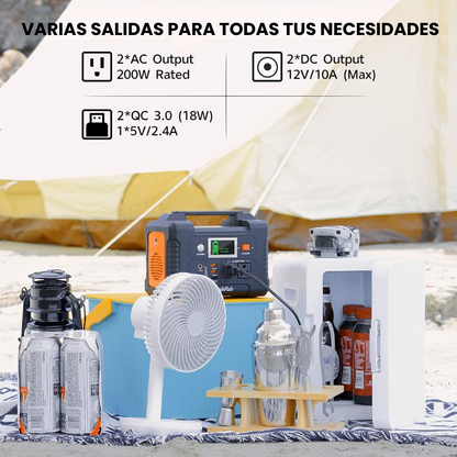 Estación de Energía Portátil E200 | 200 W, 151 Wh/40 800 mAh