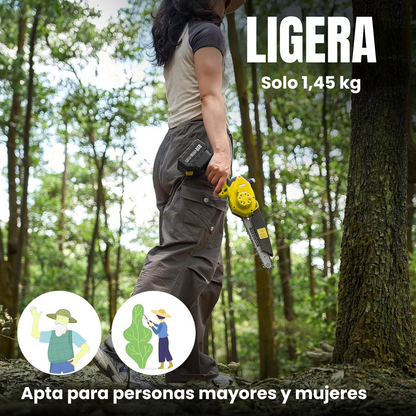 Motosierra a Batería con Depósito de Aceite