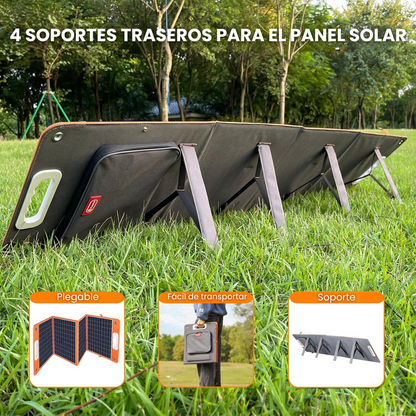 Panel Solar Portátil Plegable TSP100 | 18 V/100 W