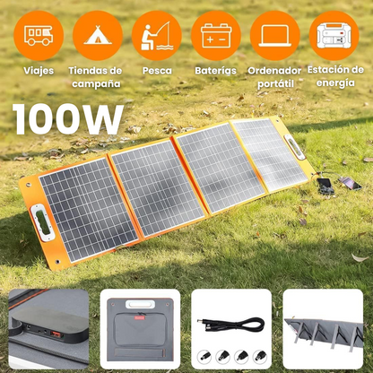 Panel Solar Portátil Plegable TSP100 | 18 V/100 W