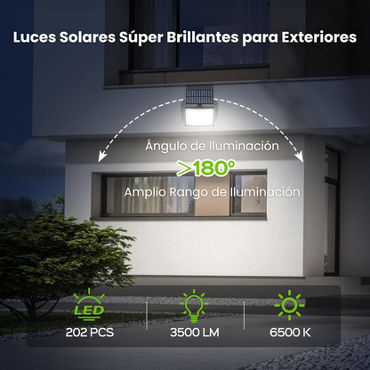 Lámpara Solar para Exteriores con Sensor de Movimiento