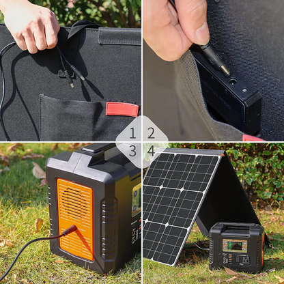 Panel Solar Portátil Plegable SP100 | 18 V/100 W