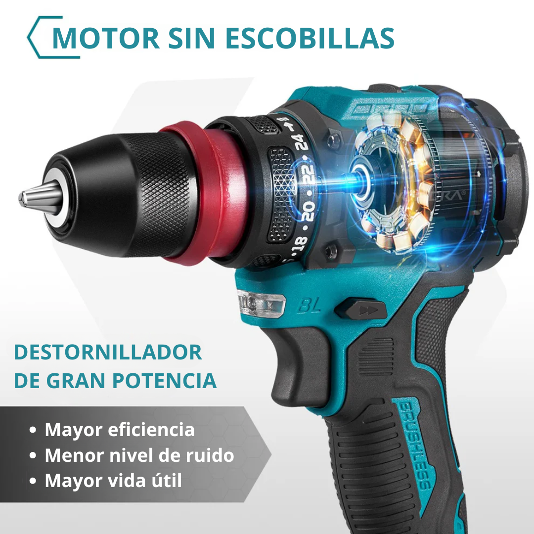 Taladro con Percutor Motor Brushless