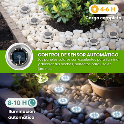 Foco de Jardín de Luz Indirecta (10 unidades)
