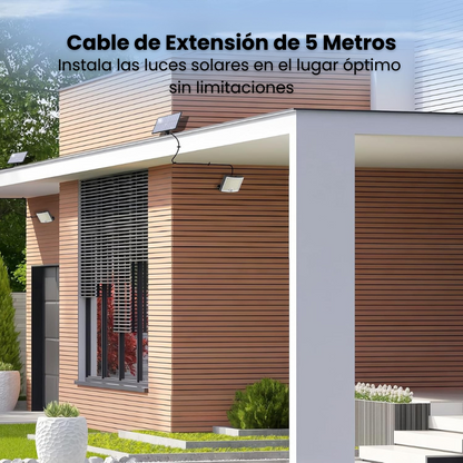 Lámpara Solar para Exteriores con Sensor de Movimiento