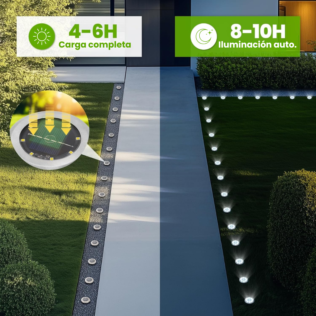 Foco de Jardín de Luz Indirecta (10 unidades)