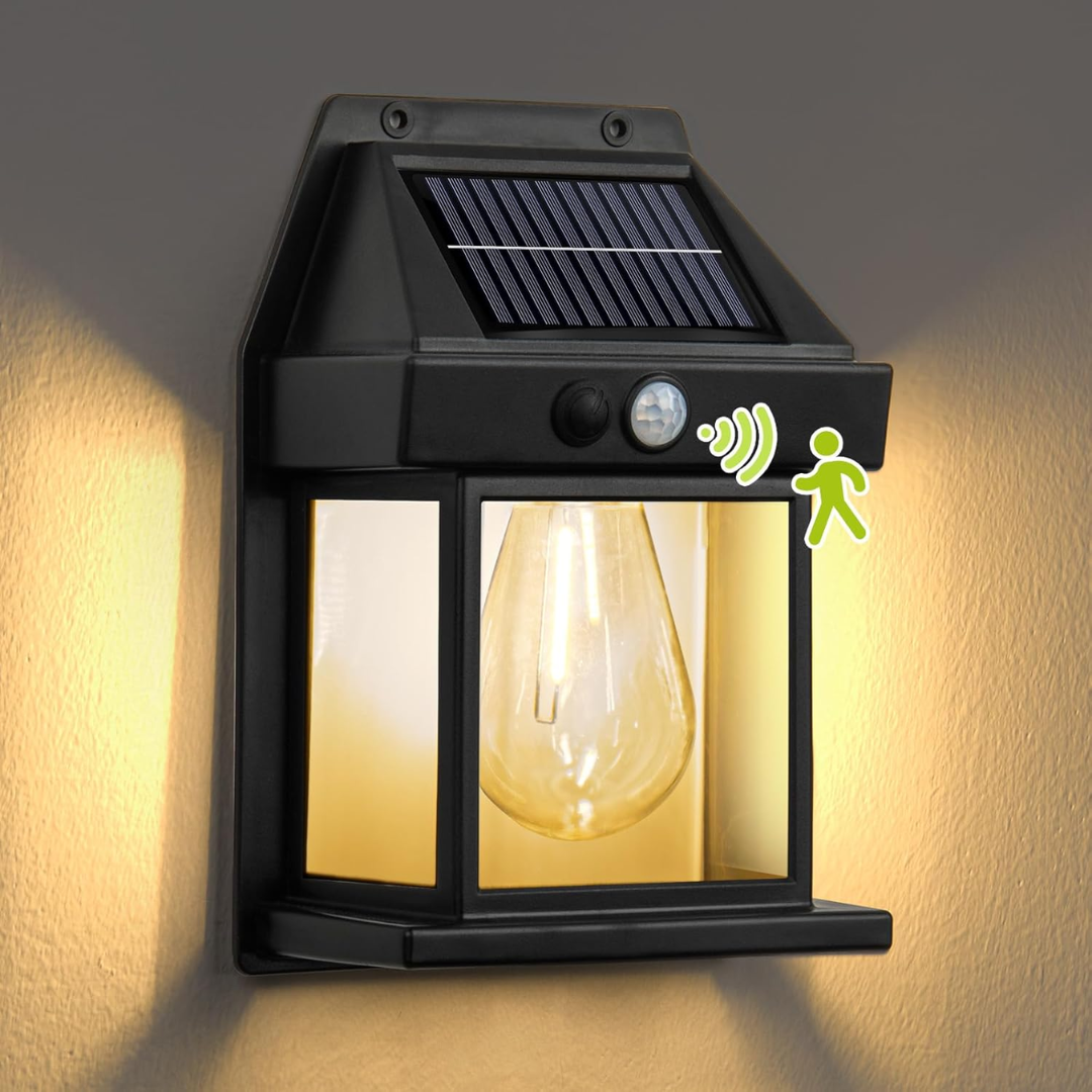 Lámpara Solar de Pared con Sensor de Movimiento