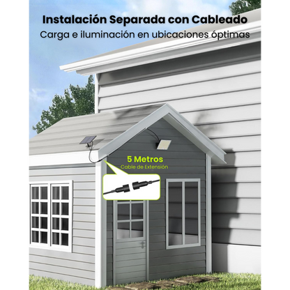 Lámpara Solar para Exteriores con Sensor de Movimiento
