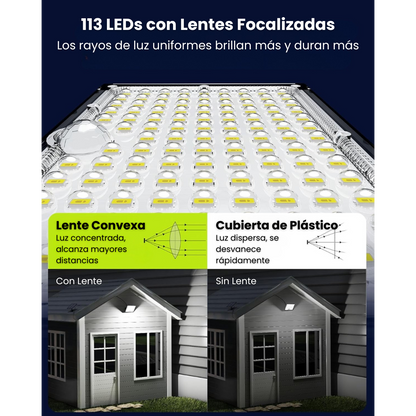 Lámpara Solar para Exteriores con Sensor de Movimiento
