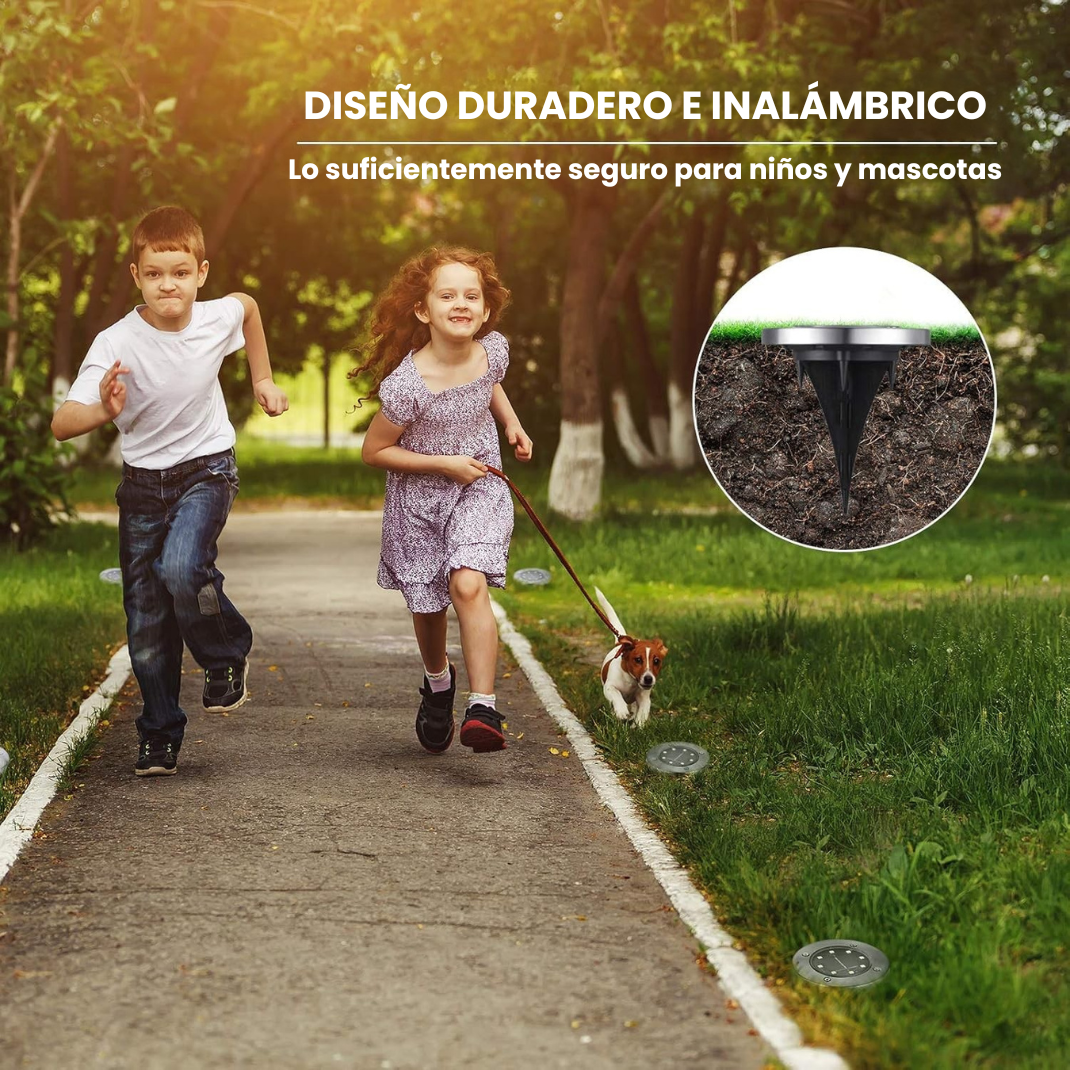 Foco de Jardín de Luz Indirecta (10 unidades)
