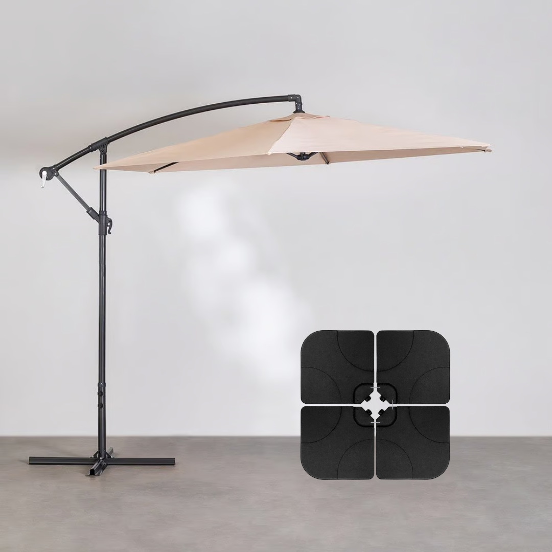 Sombrilla XL con luz de ambiente solar